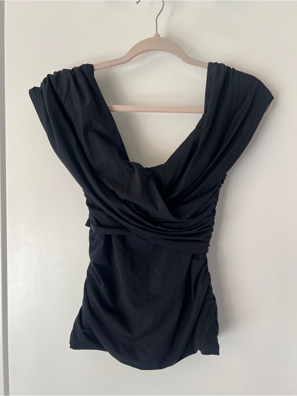 Abercrombie & Fitch Black Draped Cowl-Neck Tunic - NWT!